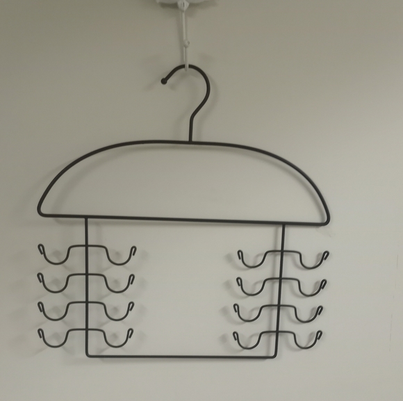 2 steel closet organizers hangers for tops, tanks, bras and cami. Never used - Picture 2 of 3